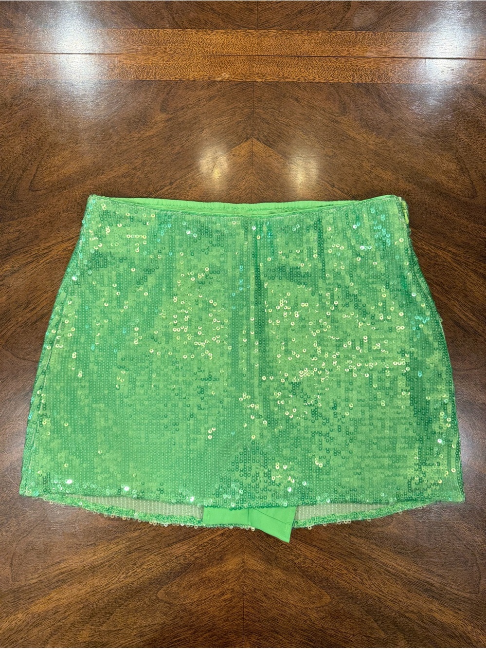 Show me your MUMU Green Sequin Mini Skirt - M